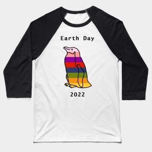 Rainbow Penguin Earth Day 2022 Baseball T-Shirt